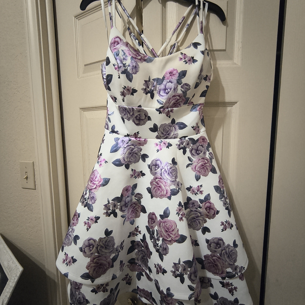 Floral Strappy Mini Dress